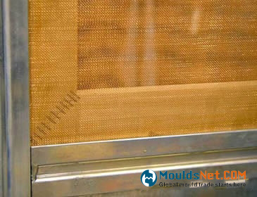Copper plain weave woven wire cloth is installed on the windows.